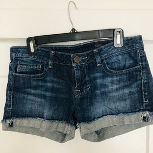William Rast Dark Blue Jean Shorts